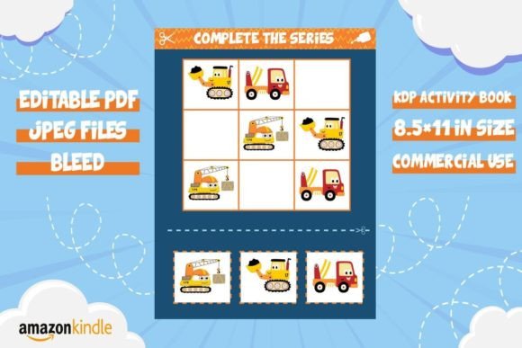 Construction Vehicles Sudoku: Creative Kids' Activity Pages