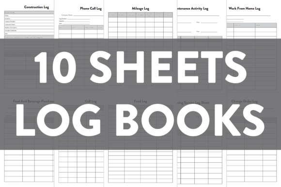 Practical Log Book Sheets for Everyday Tracking