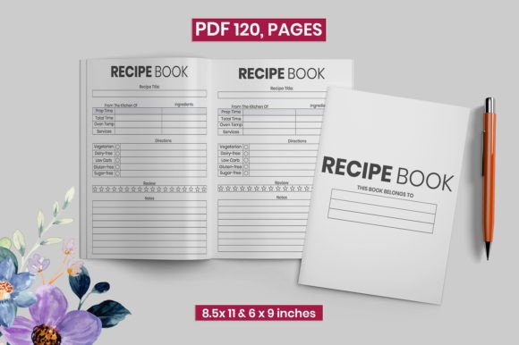 Recipe Book Planner for KDP Interior: More Than a Template