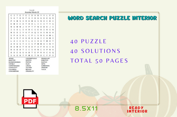 The Complete Guide to the KDP 40 Assorted Word Search Interior