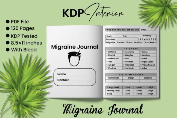 The Migraine Journal Log Book: Your Personal Path to Understanding and Relief