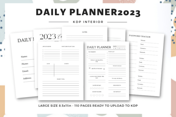The Ultimate Daily Planner 2023 Interior Template for Self-Publishers