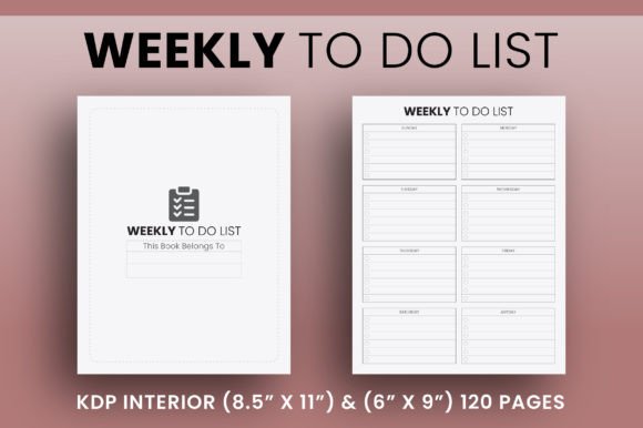 The Ultimate Productivity Companion: Mastering Your Week with a KDP To-Do List Template