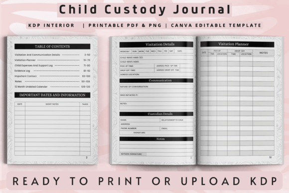 Understanding the Child Custody Journal KDP Interior