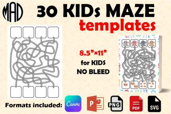 Unleash Creativity with Curve Style Maze Templates