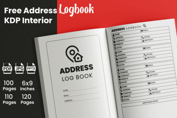 Your Free Address Log Book KDP Interior Template