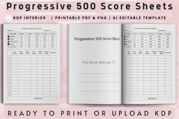 Your Path to Organized Productivity with Progressive 500 Score Sheets