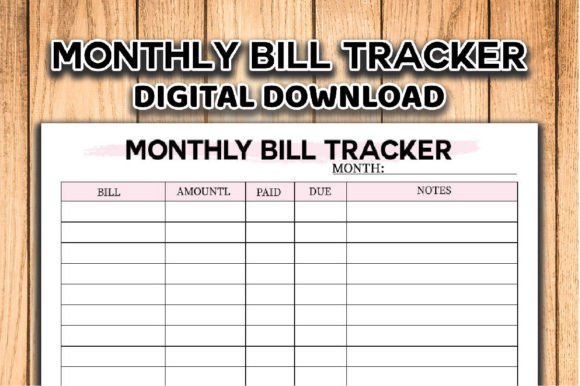 Your Simple Monthly Bill Tracker Log and Pay System